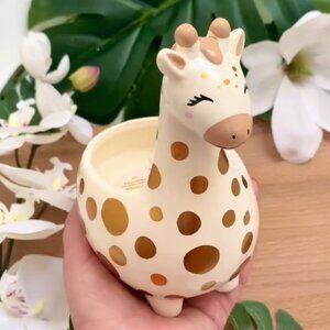 Happy Giraffe ceramic planter jar, Charmed Aroma